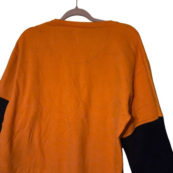 Carhartt Mens Artsy Reworked Patchwork Colorful Streetwear OFAK Orange/Black XL - Picture 7 of 7